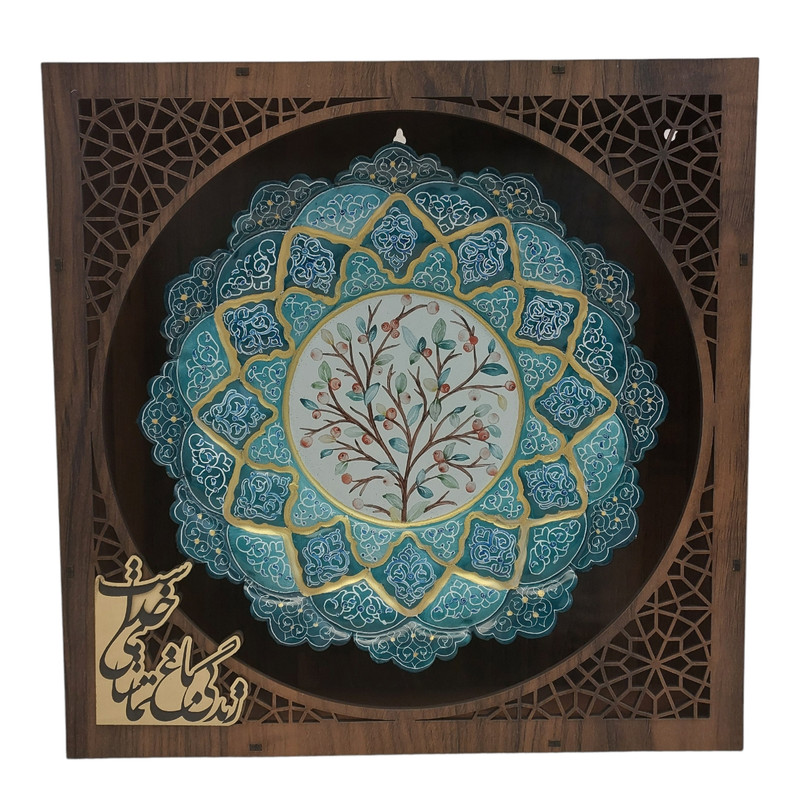 بشقاب دیوارکوب میناکاری کد B1167