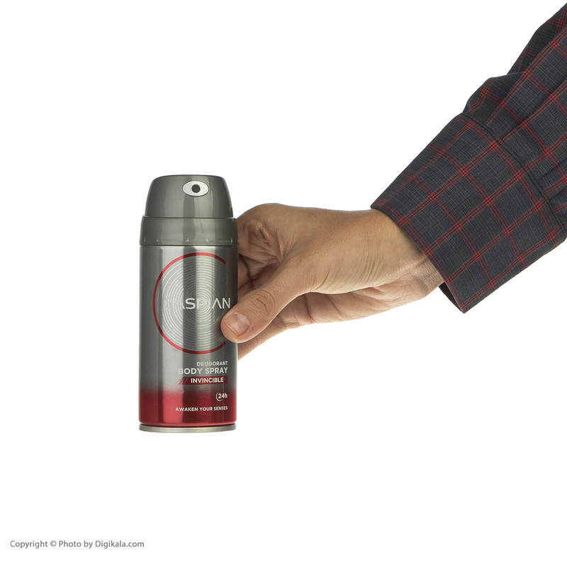 اسپری بدن مردانه کاسپین مدل INVINCIBLE حجم 150 میلی لیتر