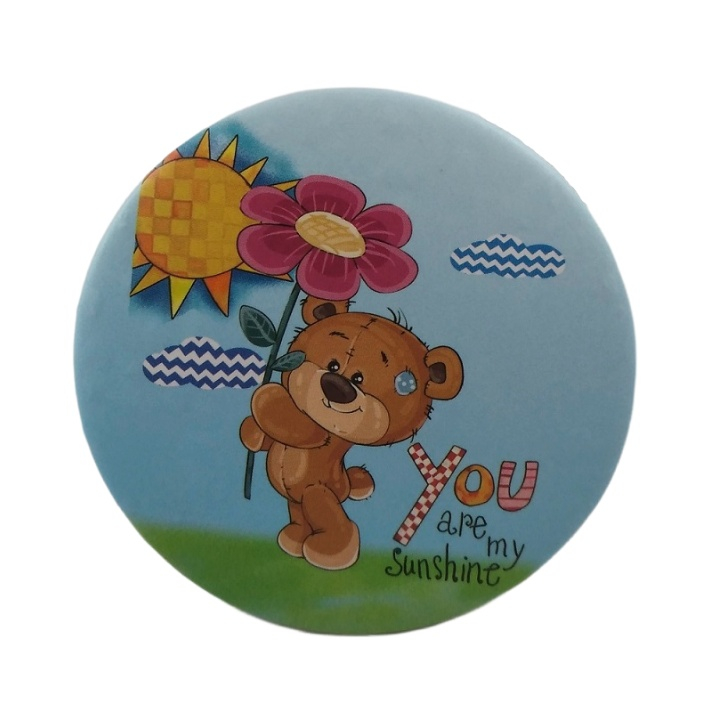 آینه جیبی مدل فانتزی دخترانه طرح خرسی