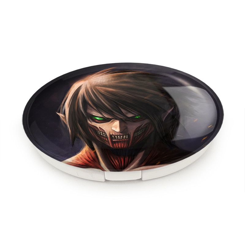 آینه جیبی خندالو طرح ارن یگر انیمه اتک آن تایتان Attack on Titan مدل تاشو کد 18542