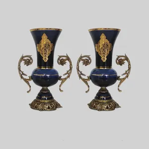 گلدان دکوری کریستال سازان کد G1333-1 بسته دو عددی