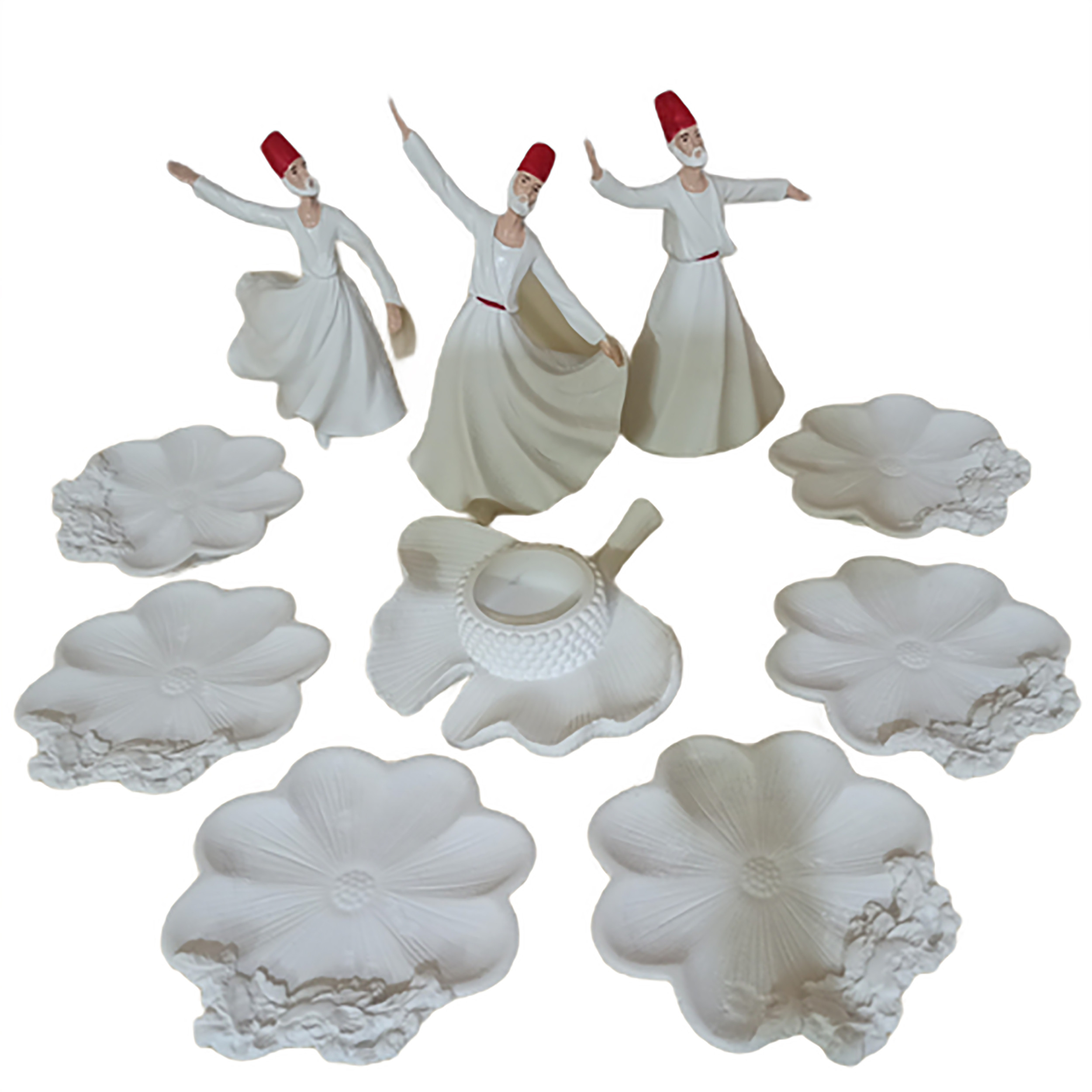 مجموعه ظروف هفت سین 10 پارچه مدل رقص سماع کد 04 مجموعه ظروف هفت سین 10 پارچه مدل رقص سماع کد 04