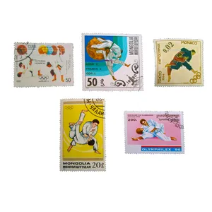 تمبر یادگاری طرح ورزشی مدل جودو کد var-916 مجموعه 5 عددی