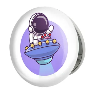 آینه جیبی خندالو طرح فضانورد مدل تاشو کد 25065 