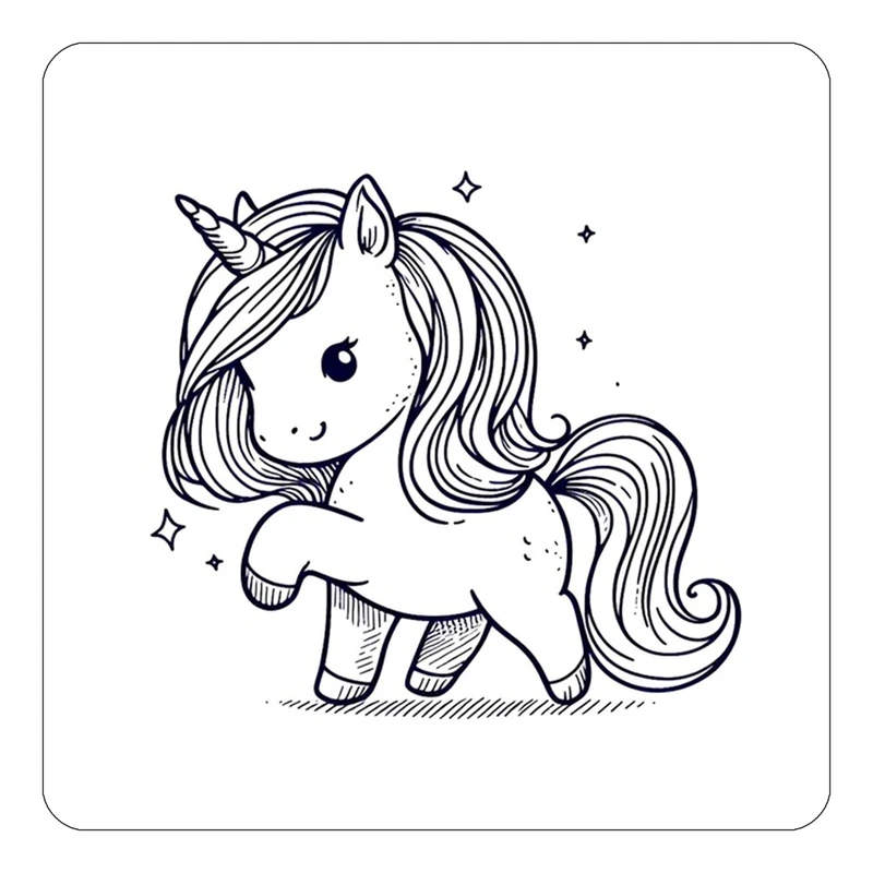 مگنت کاکتی طرح اسب تک شاخ و یونیکورن مدل mp31371