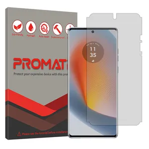 Promate Resistant model transparent screen protector suitable for Motorola Edge 50 mobile phone