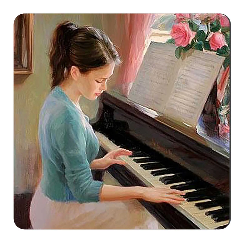  مگنت طرح نقاشی بانوی پیانیست کد wmg839