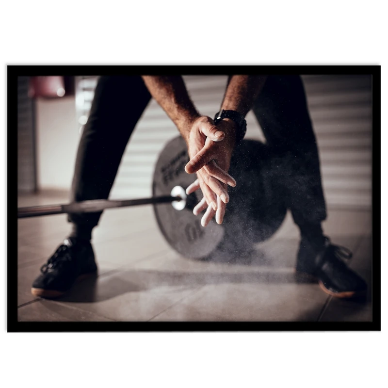 تابلو بکلیت طرح ورزشی وزنه برداری مدل B-14211