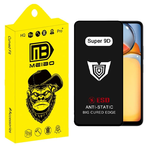 محافظ صفحه نمایش میبو مدل Super 9D Pro مناسب برای گوشی موبایل شیائومی redmi 13C / 13C 5G / 13R / A05 / Poco C65 / Poco M6 5G