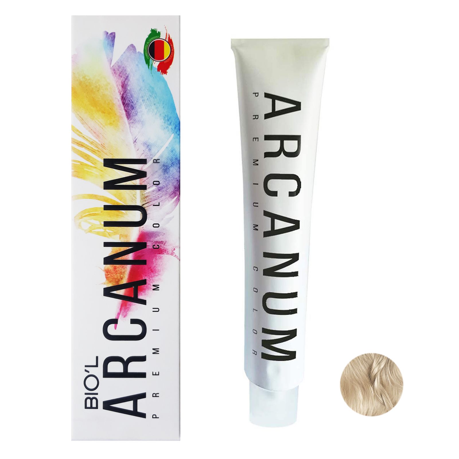 رنگ مو بیول مدل Arcanum شماره 11.19 حجم 120 میلی لیتر رنگ بلوند عدسی روشن