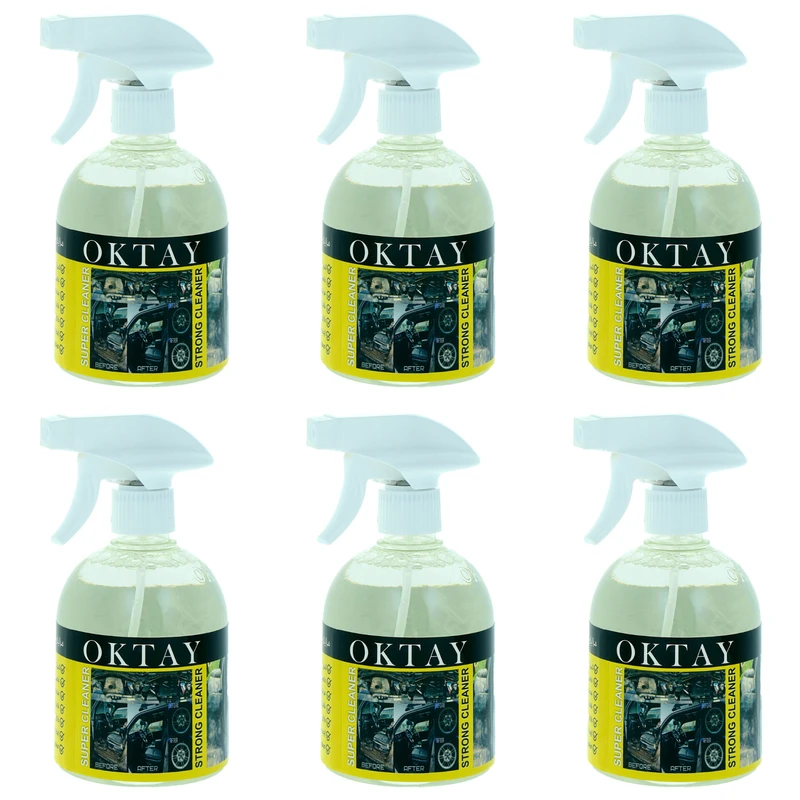 اسپری تمیز کننده رینگ خودرو اُکتای مدل SUPERCLEAN حجم 550 میلی لیتر بسته 6 عددی