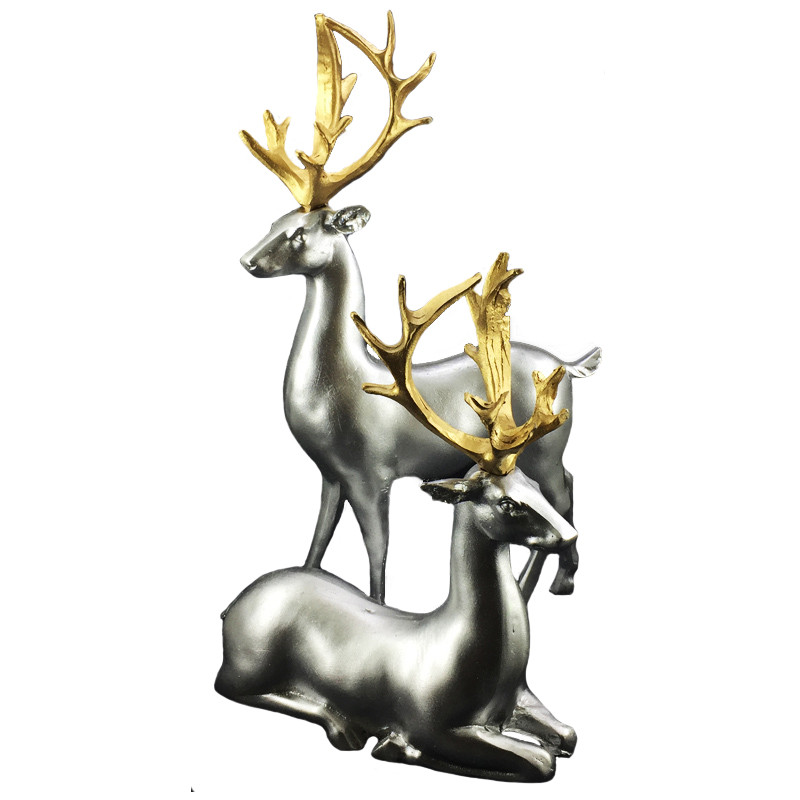 مجسمه مدل گوزن 189 مجموعه 2 عددی