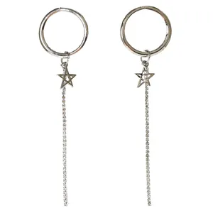 گوشواره زنانه مدل نگیندار مجلسی کد E.SA.14