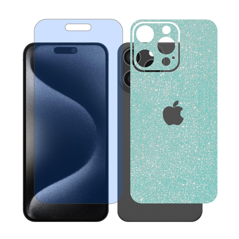محافظ صفحه نمایش مات آنتی بلو گلس مدل Together مناسب برای گوشی موبایل اپل iPhone 15 Pro Max به همراه برچسب پوششی پشت گوشی