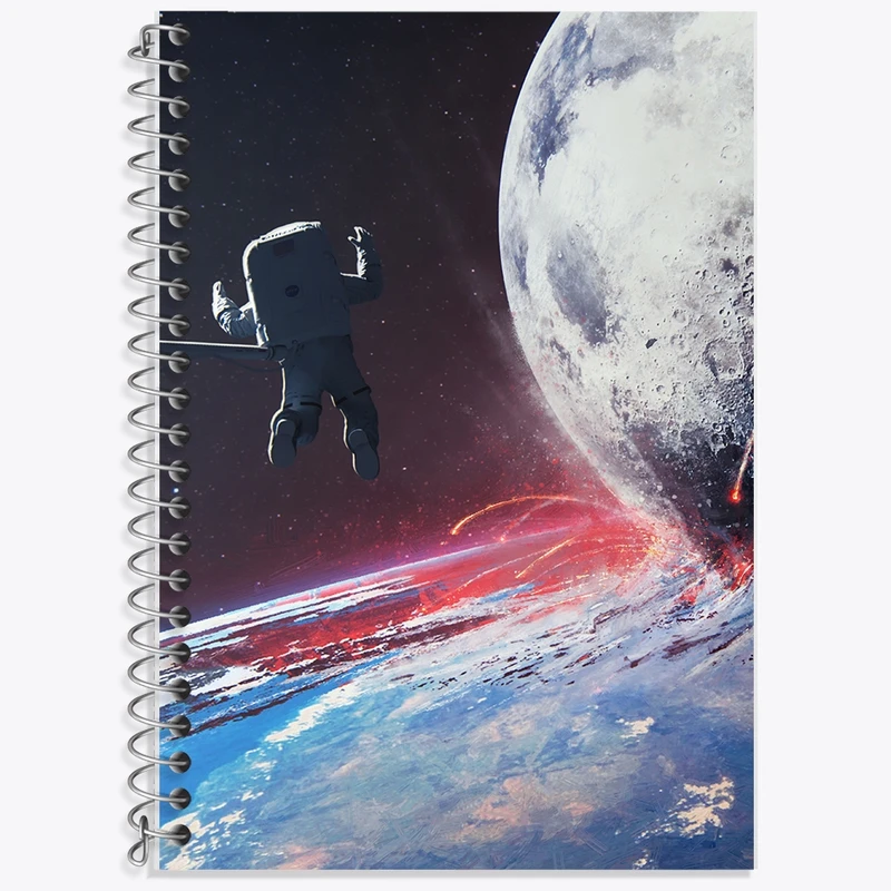 دفتر لغت 50 برگ خندالو طرح فضانورد کد F1853