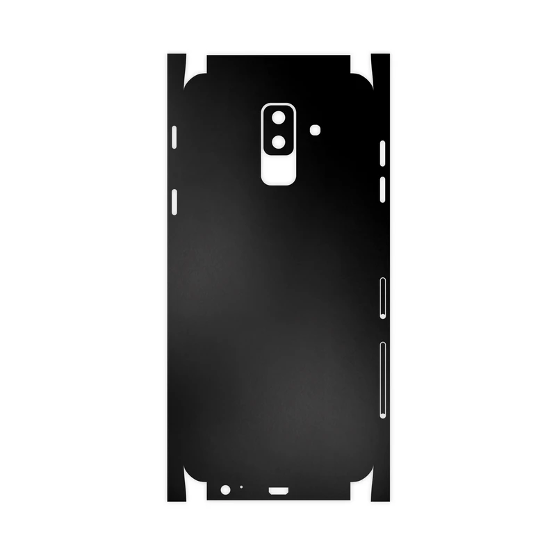 برچسب پوششی ماهوت مدل Black-Matte-FullSkin مناسب برای گوشی موبایل سامسونگ Galaxy A6 Plus
