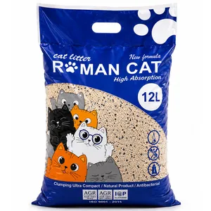 Roman Cat Super Carbon Granule Cat Litter – 10Kg