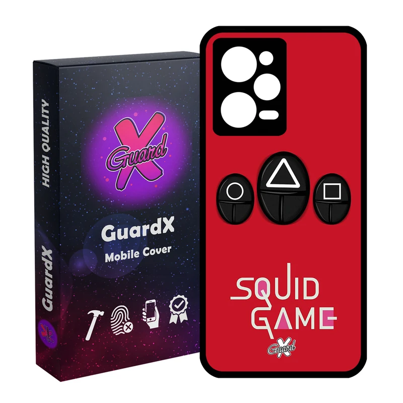 کاور گارد ایکس طرح Squid Game مدل Glass10401 مناسب برای گوشی موبایل شیائومی Redmi Note 12 Pro 5G/Poco X5 Pro 5G/Note 12 Pro Pro speed