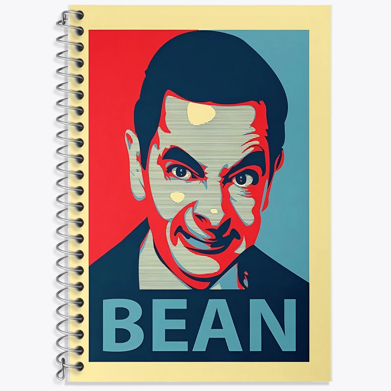 دفتر زبان 50 برگ خندالو مدل سه خط طرح مستربین (Mr Bean) کد F6463