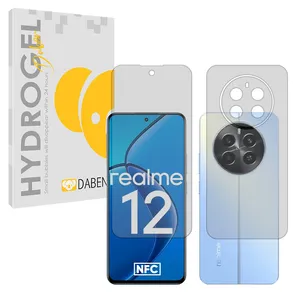 Daben Tough model Matte screen protector suitable for Realme 12 4G mobile phone along with the back protector