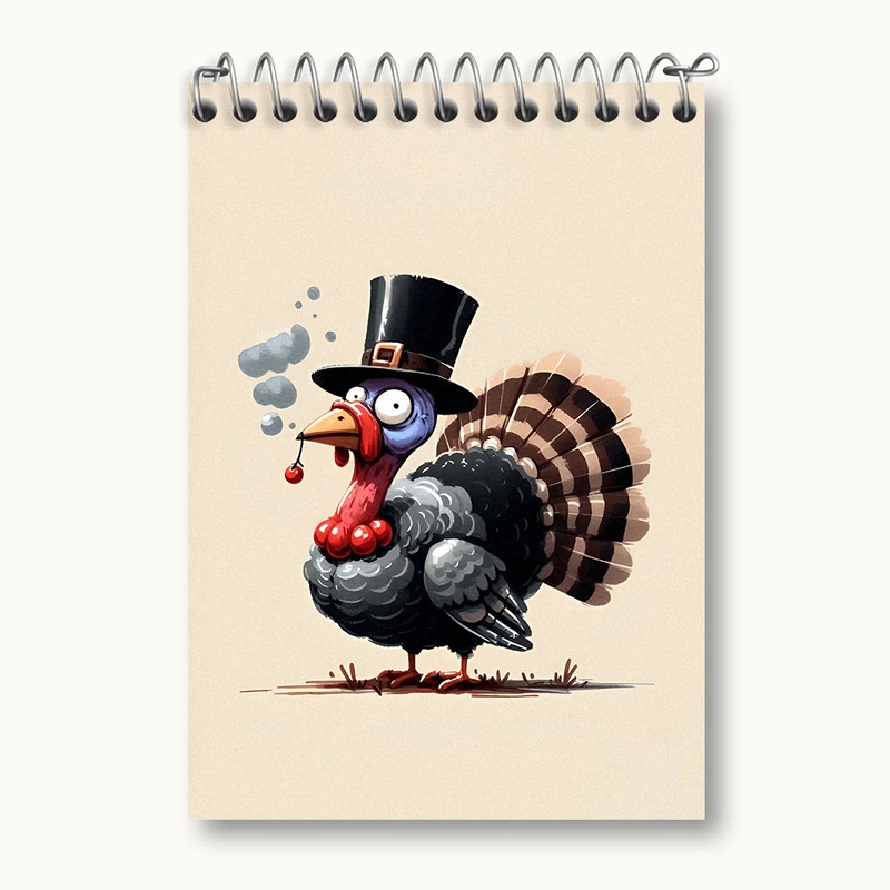 دفتر یادداشت 50 برگ خندالو طرح بوقلمون بامزه کد N5501