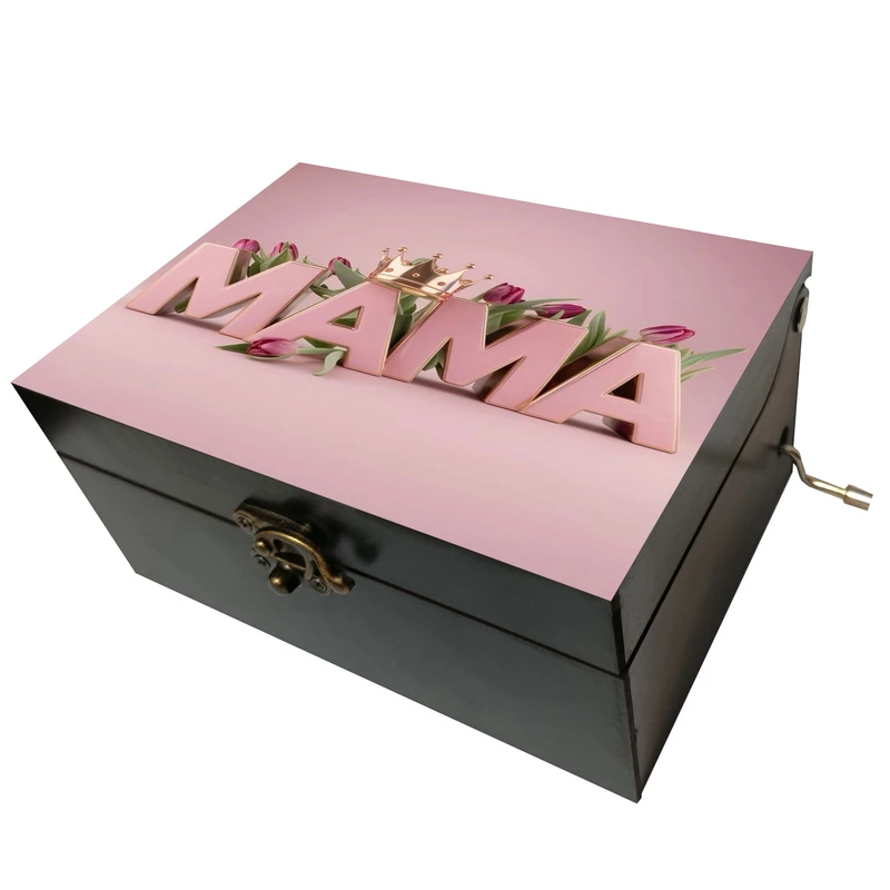 جعبه موزیکال مدل هندلی طرح مامان کد 1191