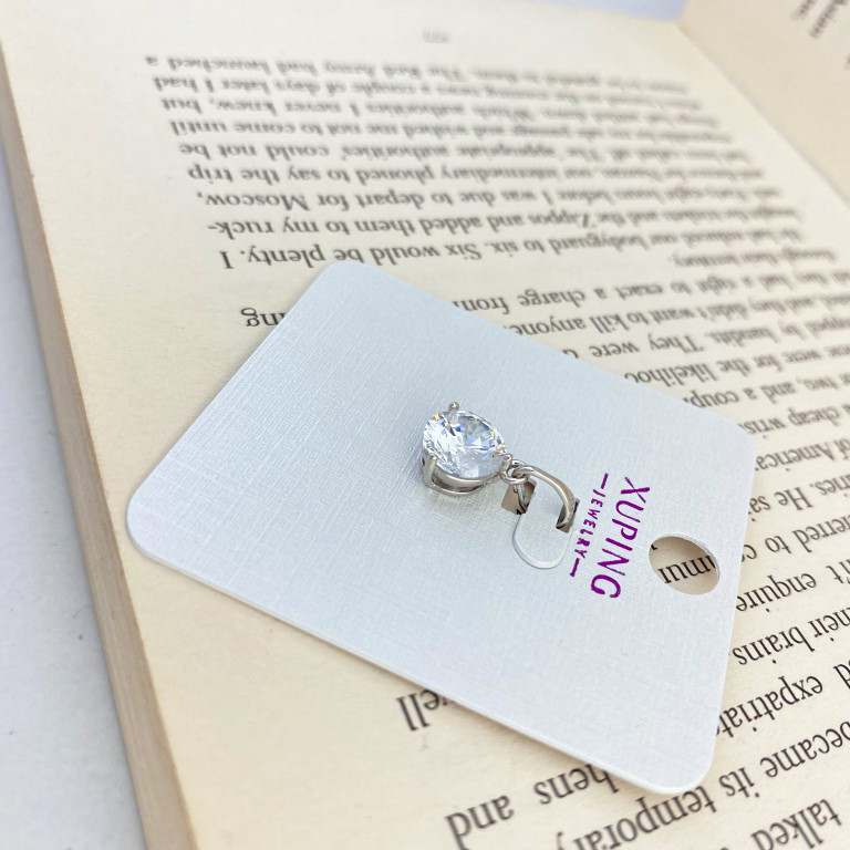 آویز گردنبند زنانه ژوپینگ مدل تک نگین کد N4170