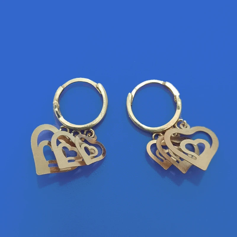گوشواره طلا 18 عیار زنانه گالری یارطلا کد AG27-15
