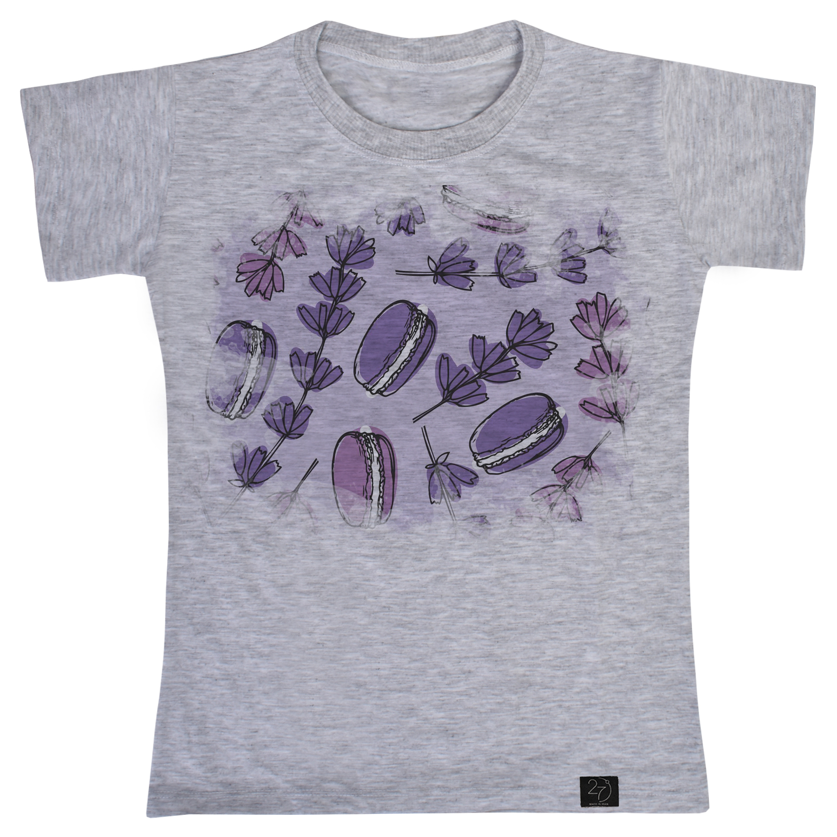 تی شرت آستین کوتاه دخترانه 27 مدل COOKIE کد Z17 