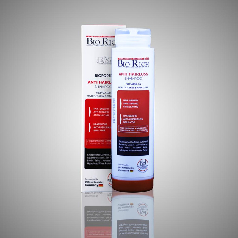 شامپو تقویت کننده و ضد ریزش مو بایوریچ مدل ANTI HAIR LOSS حجم 250 میلی لیتر
