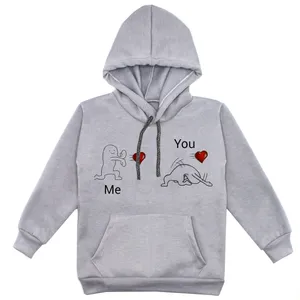 هودی پسرانه مدل F139 Me You رنگ طوسی