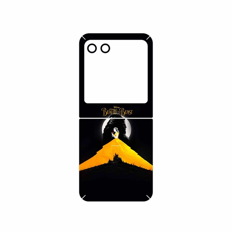 برچسب پوششی ماهوت مدل Beauty and the Beast مناسب برای گوشی موبایل موتورولا Razr 40 Ultra