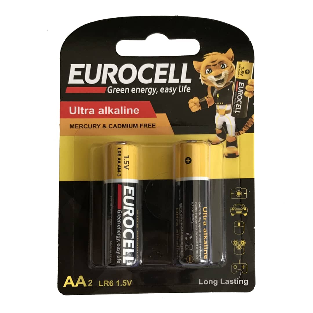 باتری قلمی یوروسل مدل Ultra Alkaline بسته 2 عددی