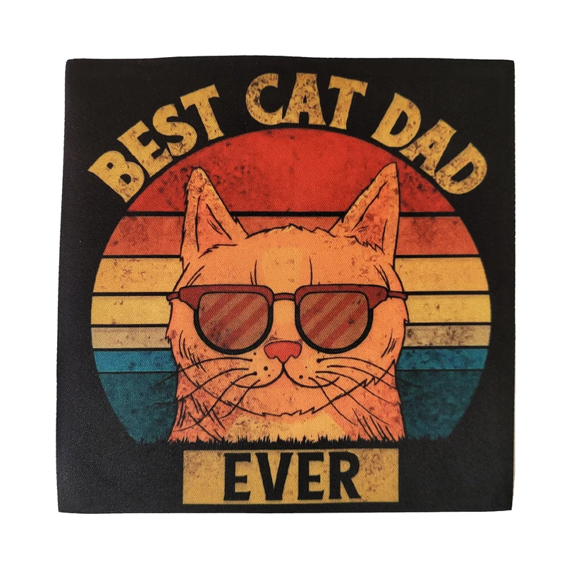 استیکر پارچه و لباس مدل BEST CAT