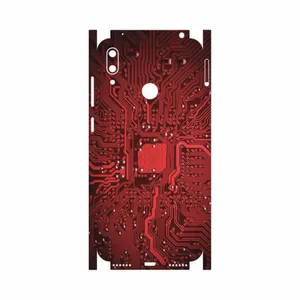 MAHOOT Red Printed Circuit Board-FullSkin Cover Sticker for Huawei Y7 Prime 2019