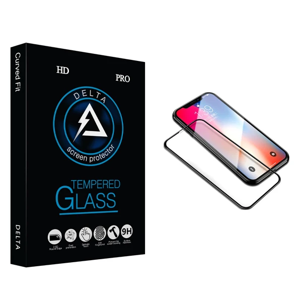 محافظ صفحه نمایش 6D دلتا مدل HD مناسب برای آیفون X