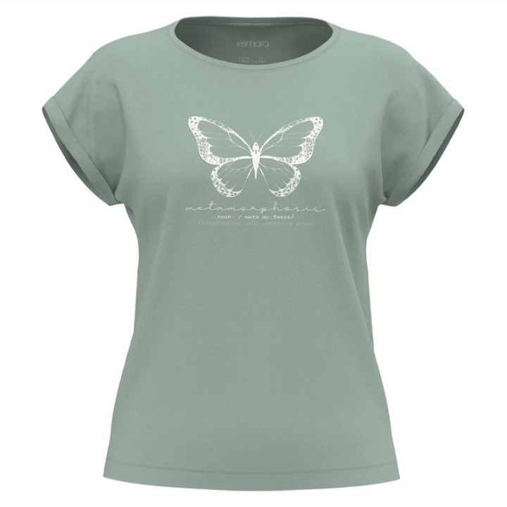 تی شرت آستین کوتاه زنانه اسمارا مدل پروانه کد fgh 44-46