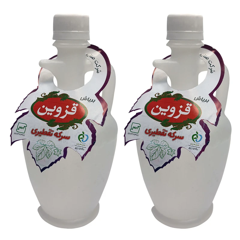 سرکه سفید برایش قزوین - 500 میلی لیتر بسته 2 عددی