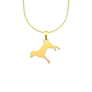 گردنبند طلا 18 عیار زنانه مدوپد مدل سگ کد J2-1-1226