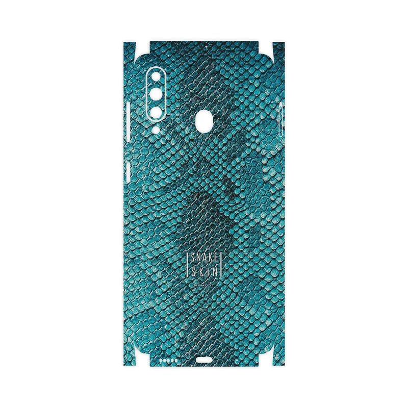 برچسب پوششی ماهوت مدل Blue Snake Skin-FullSkin مناسب برای گوشی موبایل سامسونگ Galaxy A60