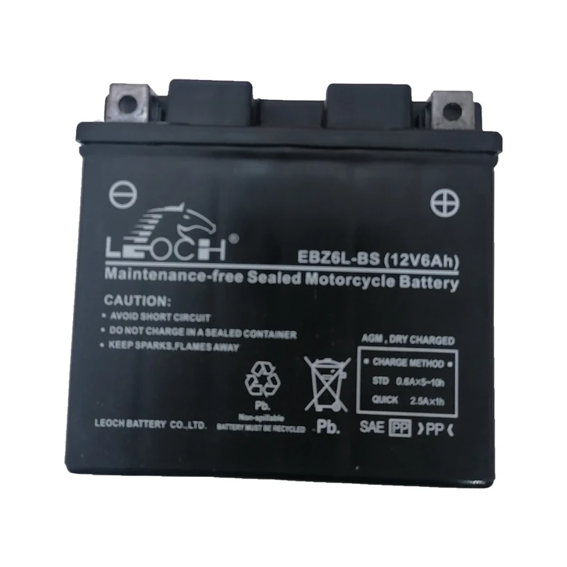 باتری موتورسیکلت لووچ مدل EBZ6L-BS-12V 6A