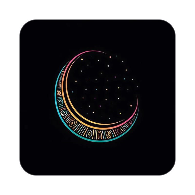 زیر لیوانی کاکتی طرح ماه و ستاره مدل mp53074