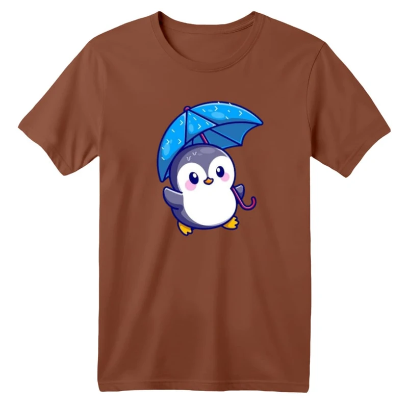 تی شرت آستین کوتاه بچگانه مدل پنگوئن کد ۵