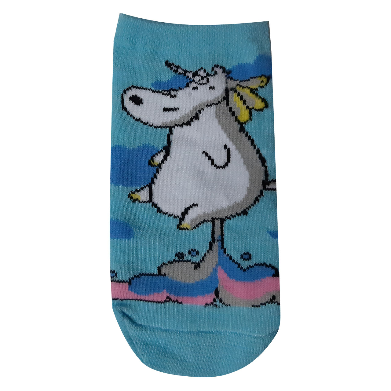 جوراب دخترانه طرح یونیکورن کد 112