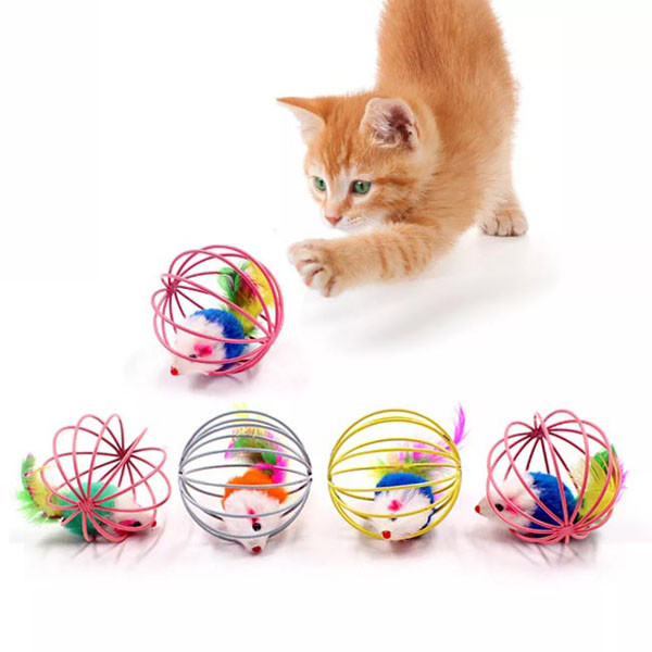 اسباب بازی گربه مدل موش در قفس