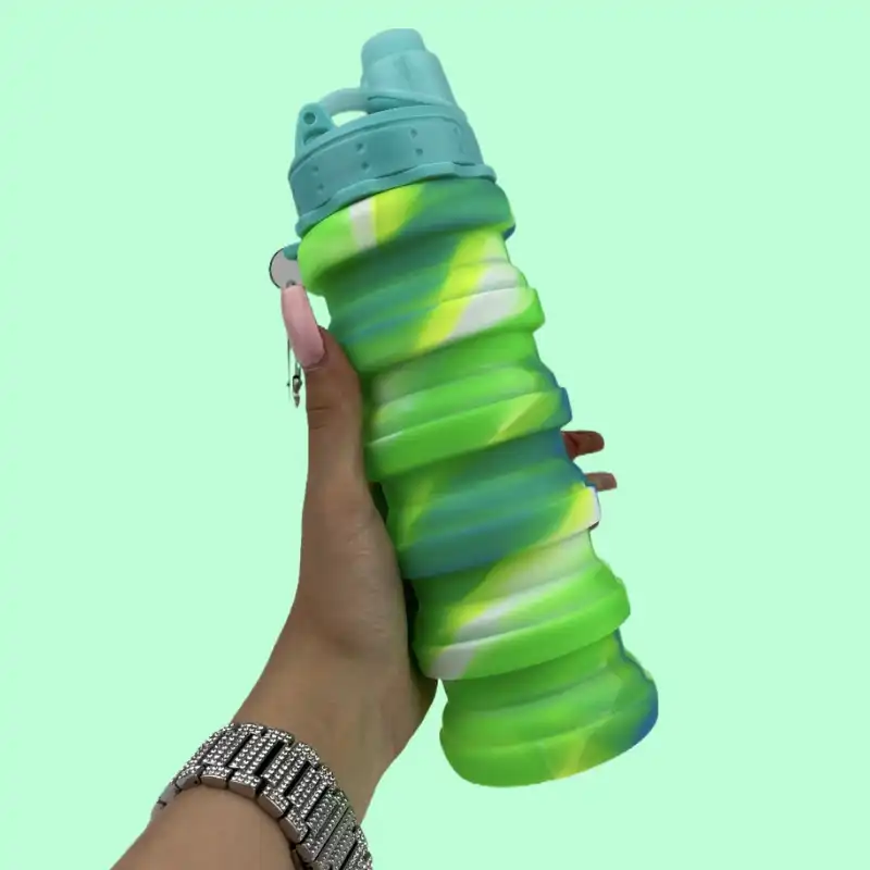 قمقمه مدل سلیکونی تاشو  گنجایش 0.5 لیتر