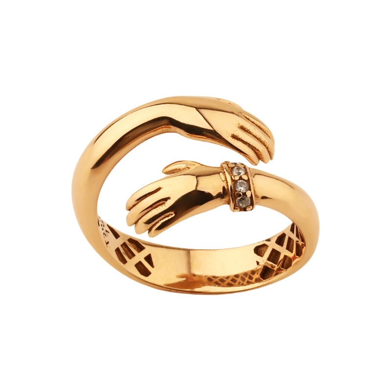 انگشتر طلا 18 عیار زنانه صلاحی گلد مدل 3381 سایز 52