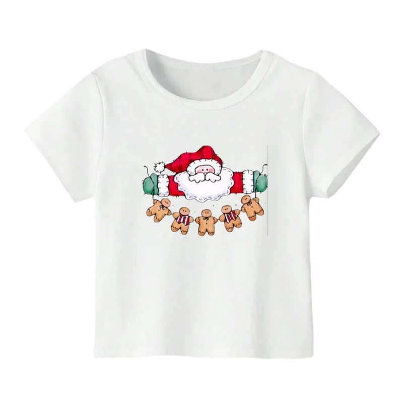 تی شرت آستین کوتاه بچگانه مدل بابانوئل کریسمس کد 41