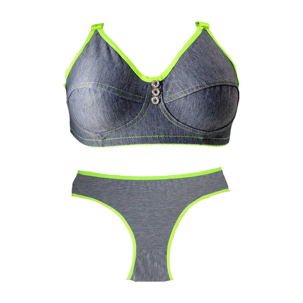 ست شورت و سوتین زنانه مدل ست ملانژ اعلا کد M112