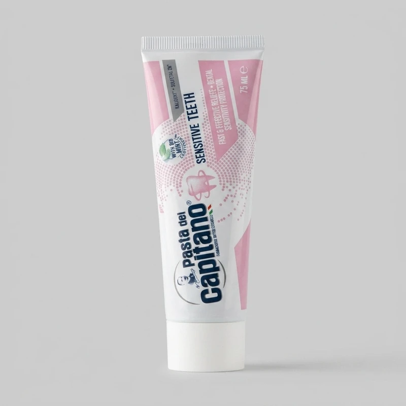 خمیر دندان پاستا دل کاپیتانو مدل Sensitive Teeth حجم 75 میلی لیتر